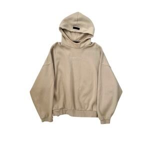 Fear of God Essentials Hoodie - Silver Cloud - Unisex - Size Large